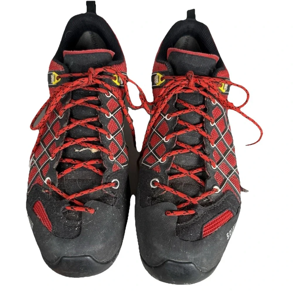Salewa Gortex Work Shoes Mens 11 Red Black *Small tear on left‎ outer side